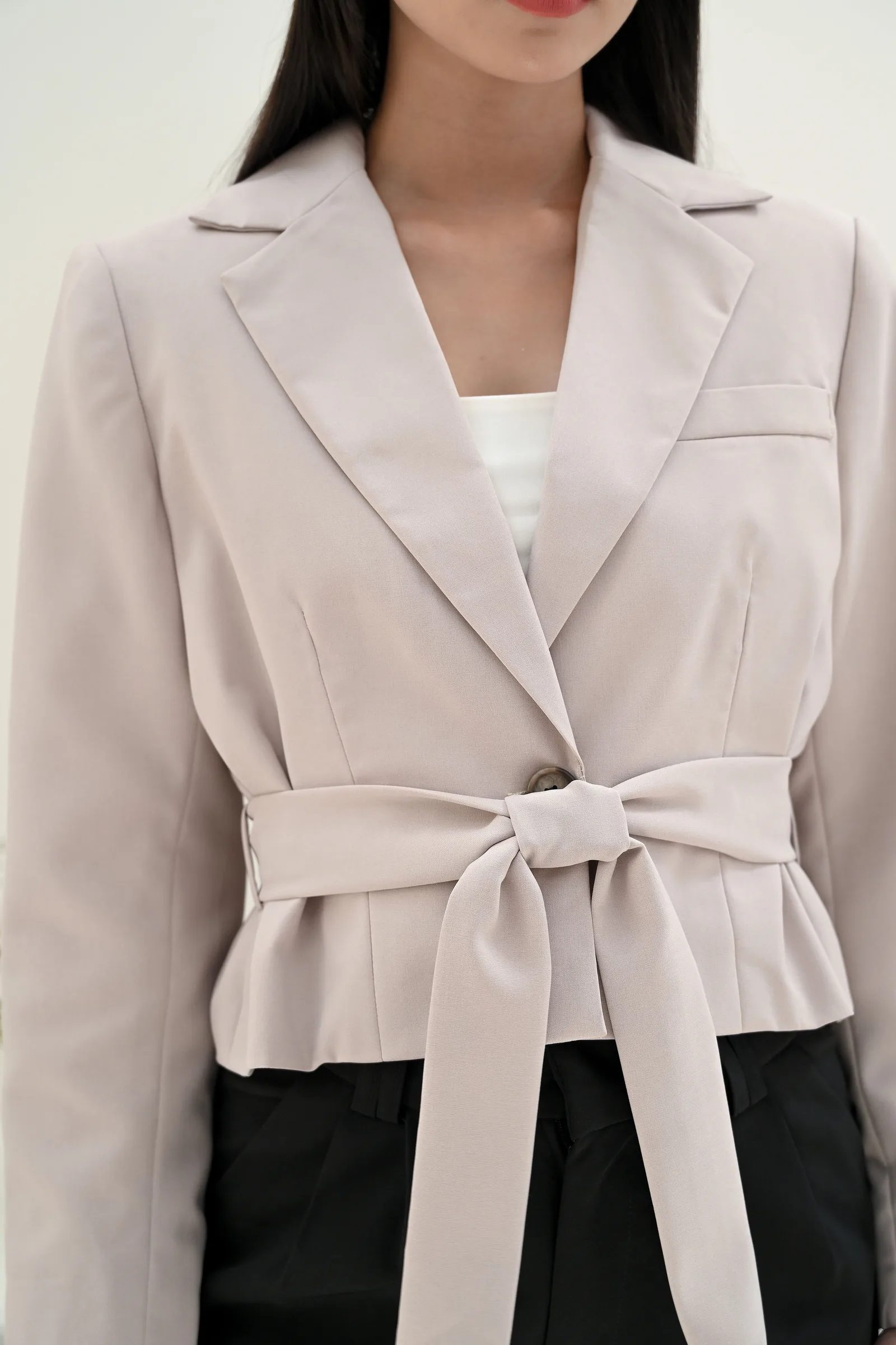 Cream Charlotte Blazer, photo 5 of 5