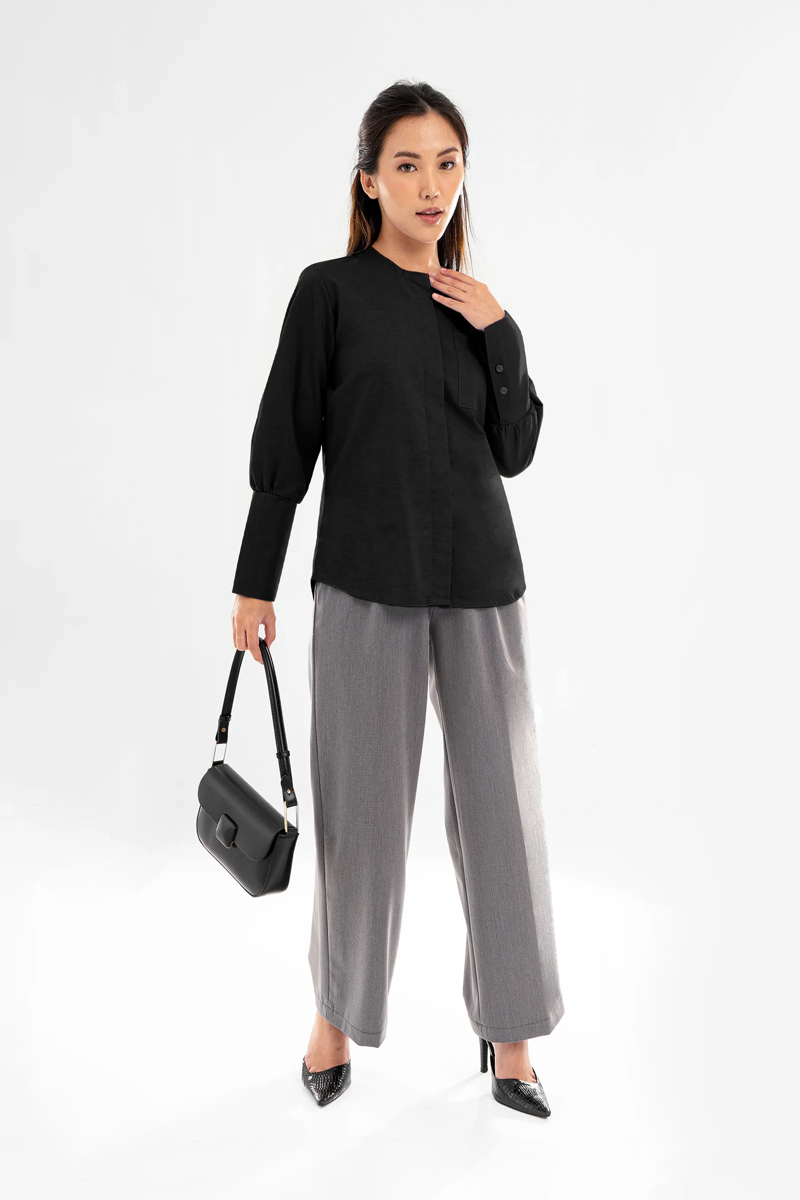 Black Lynda Oxford Shirt, photo 2 of 5