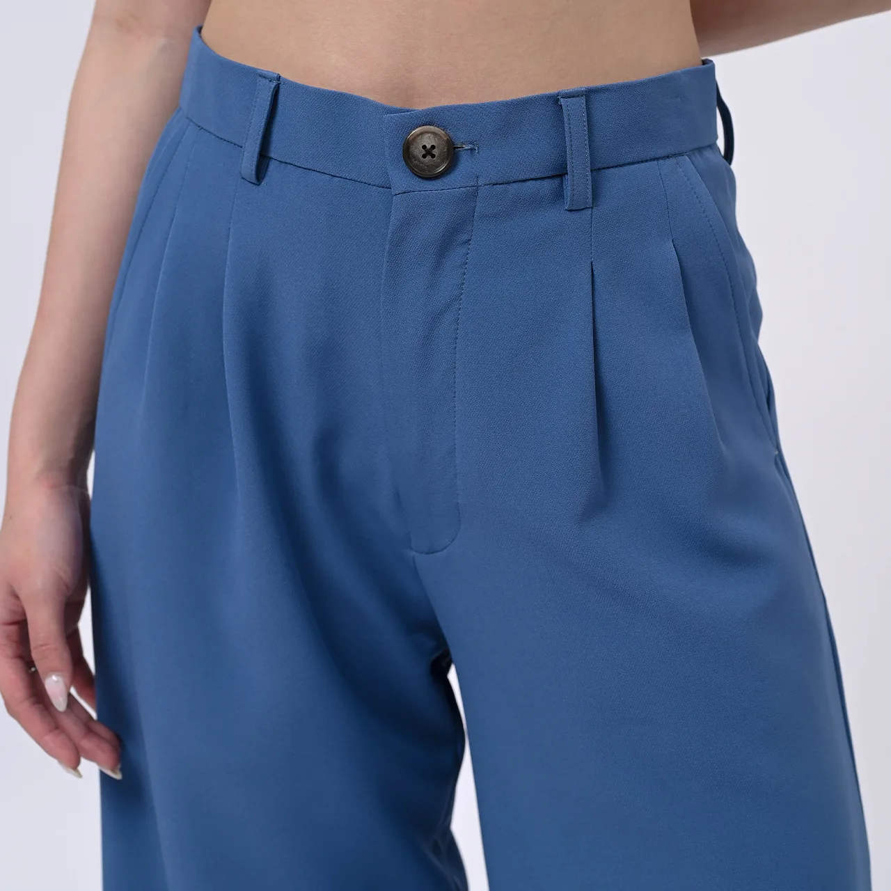 Blue Loose Highwaist City Pant, photo 5 of 6