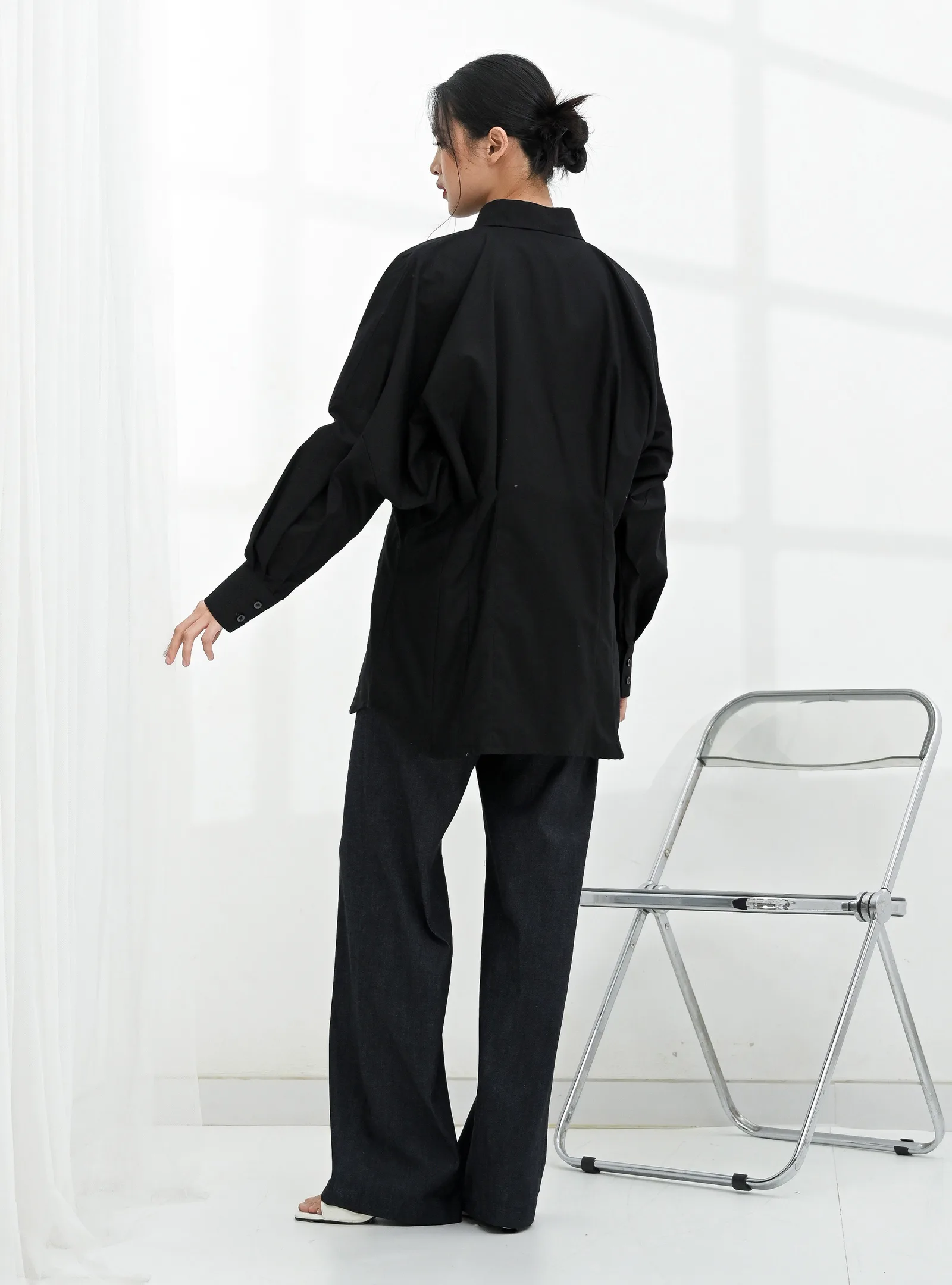Black Amelia Oxford Shirt, photo 4 of 6