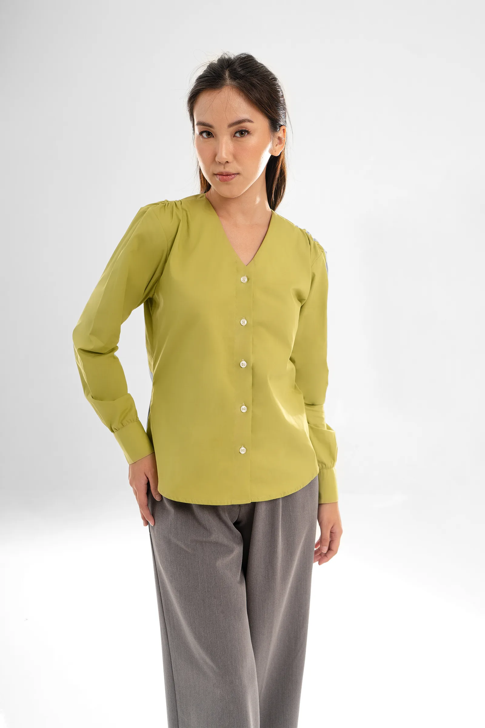 Lime Kiya Poplin Shirt, photo 3 of 5
