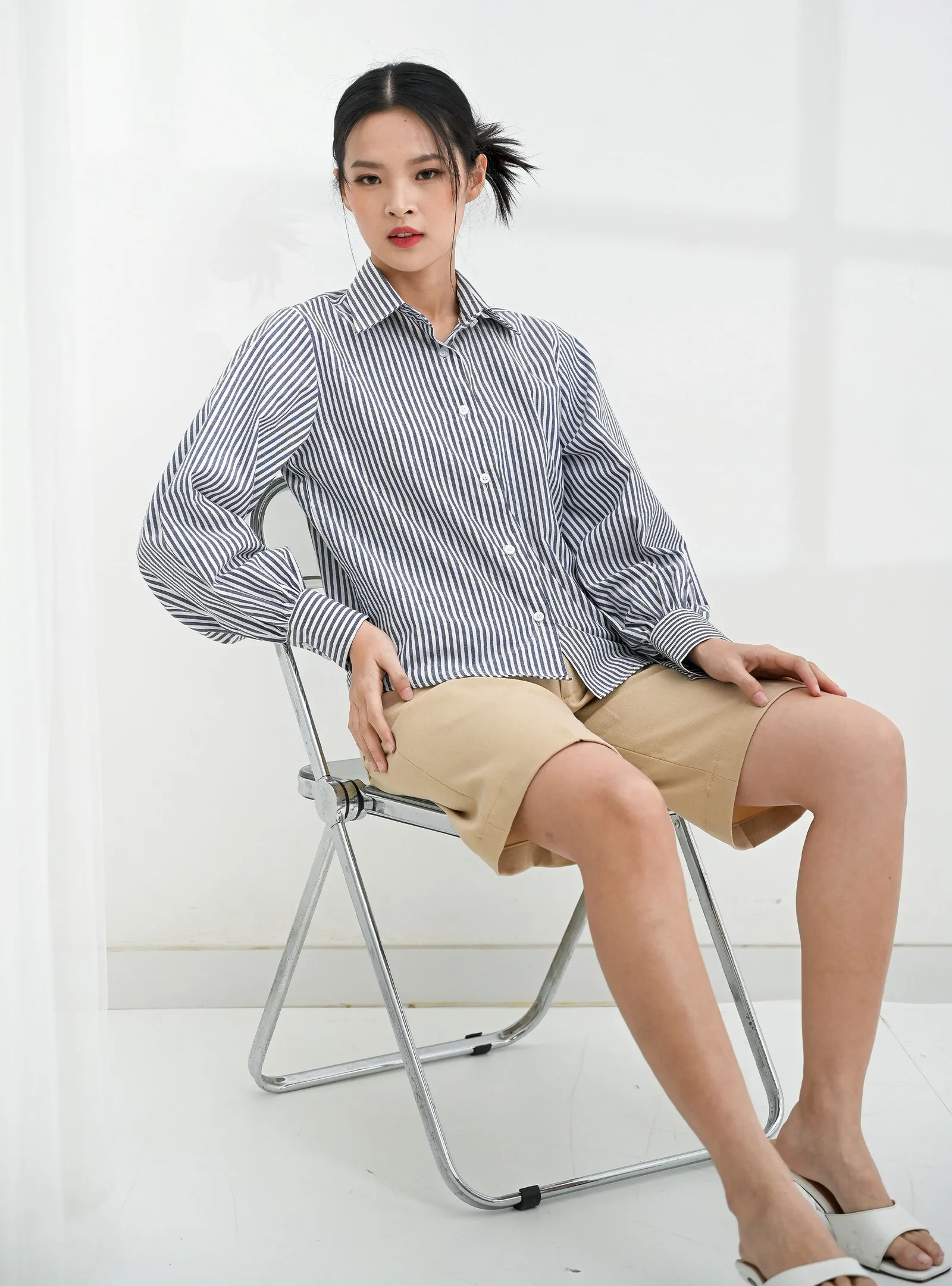 Navy Rose Stripe Shirt, photo 4 of 6