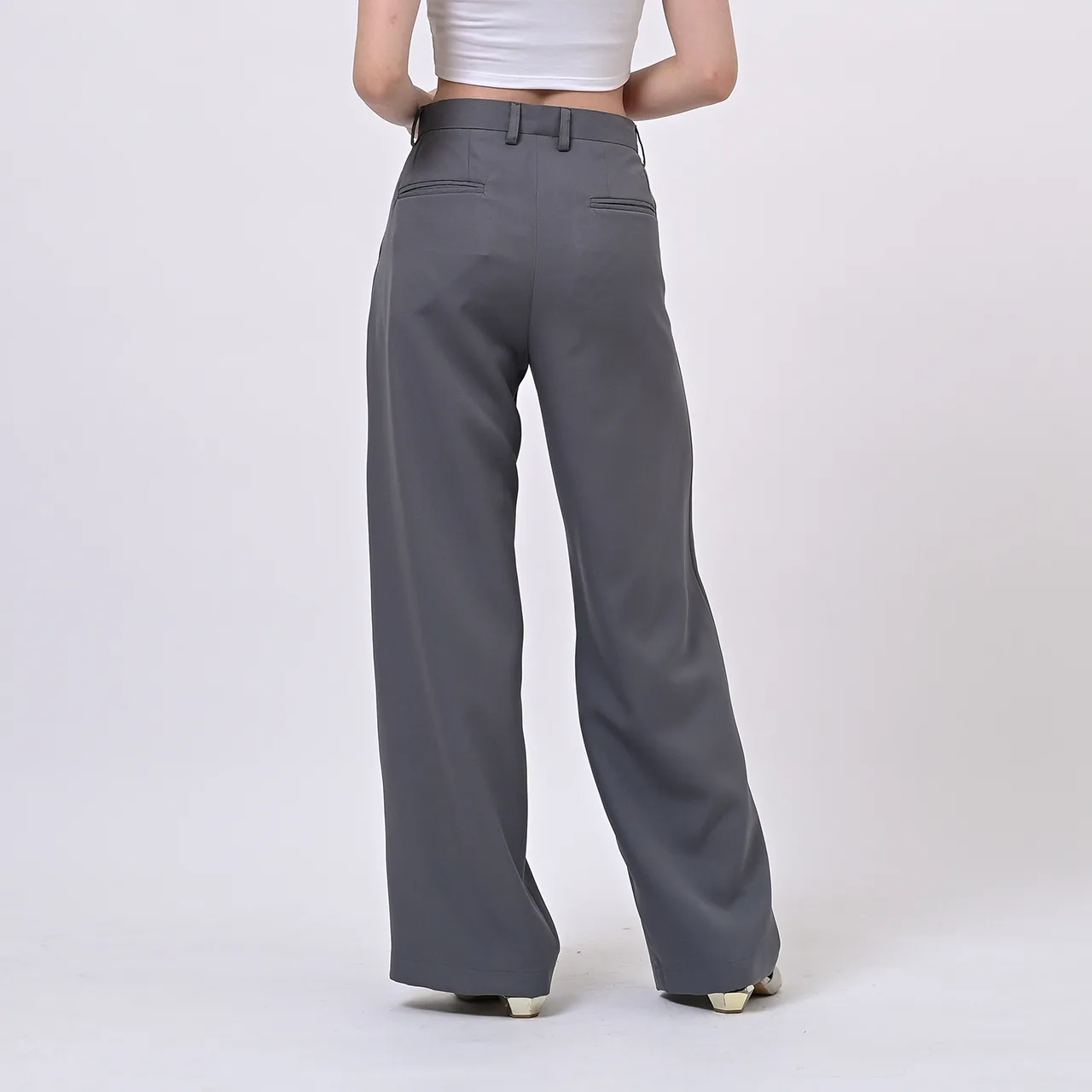 Grey Loose Highwaist City Pant, photo 4 of 6