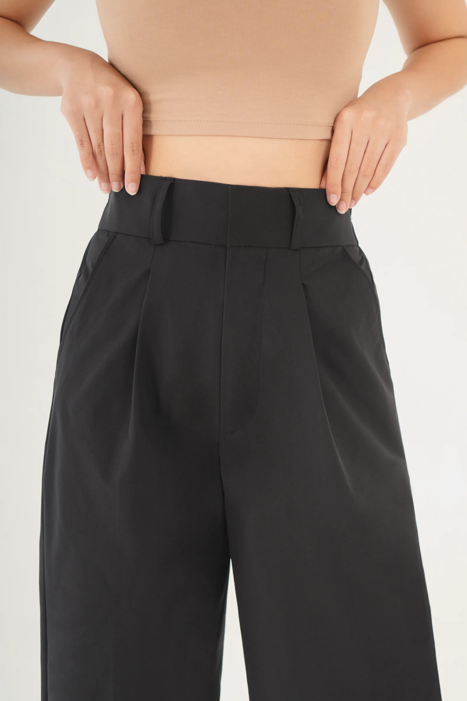 Black Sally Women Solid Pant, photo 3 of 4