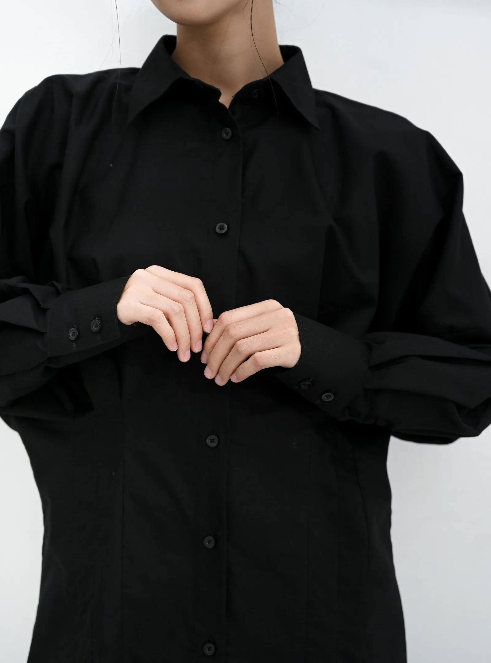 Black Amelia Oxford Shirt, photo 5 of 6