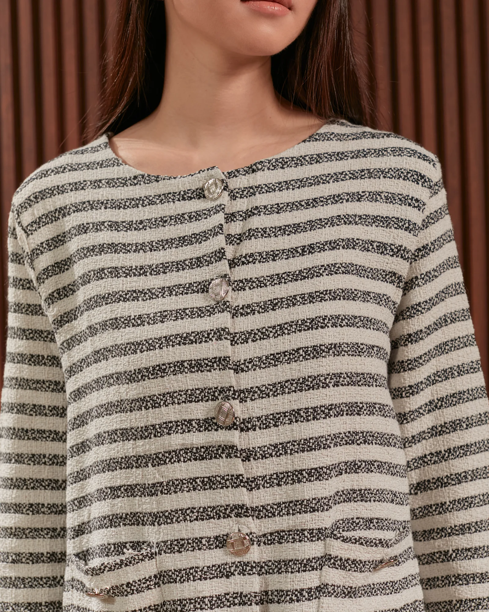 Grey White Eyra Cardigan, photo 5 of 7