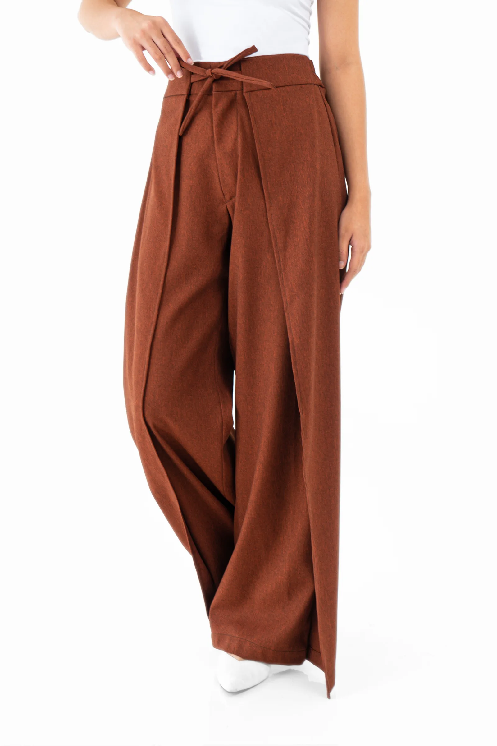 Brown Miranda Women Solid Pant, photo 2 of 5