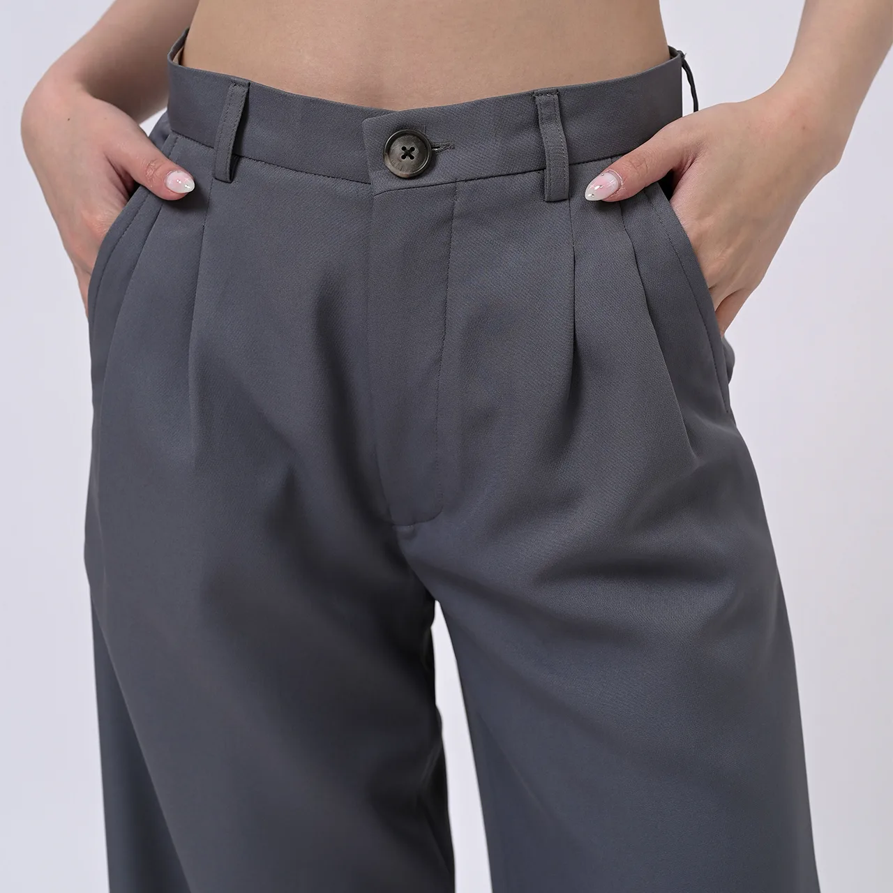 Grey Loose Highwaist City Pant, photo 5 of 6