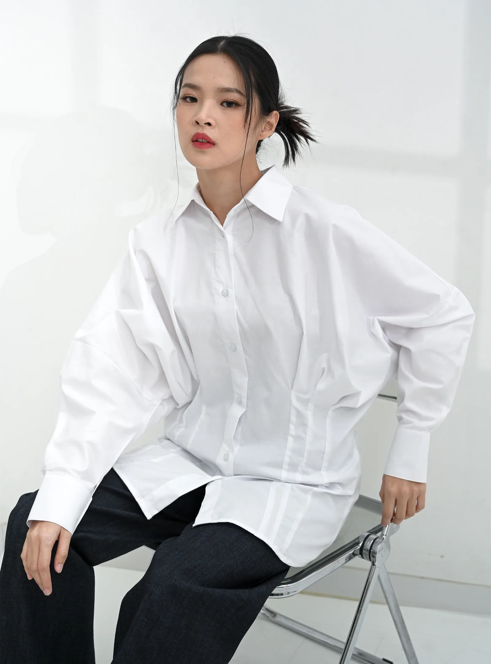 White Amelia Oxford Shirt, photo 2 of 6