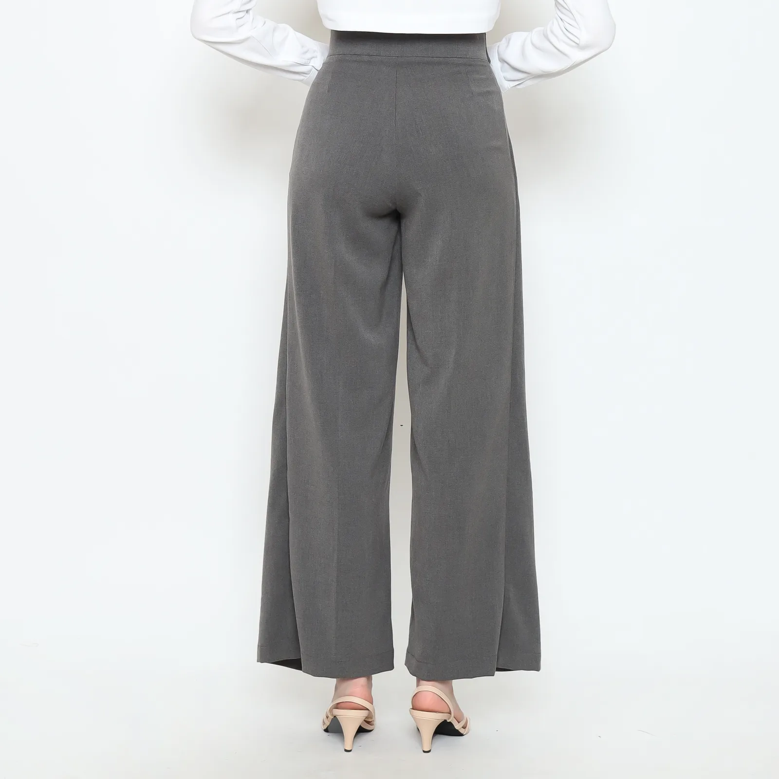 Dark Grey Miranda Women Solid Pant, photo 5 of 5