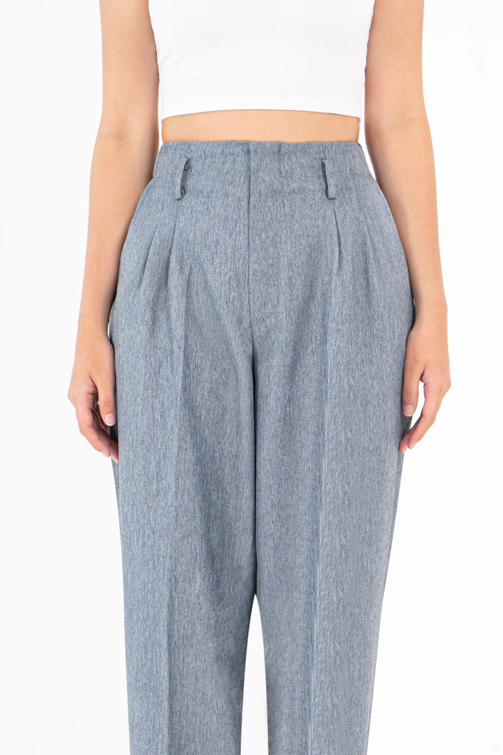 Light Grey Naomi Solid Pant, photo 2 of 4
