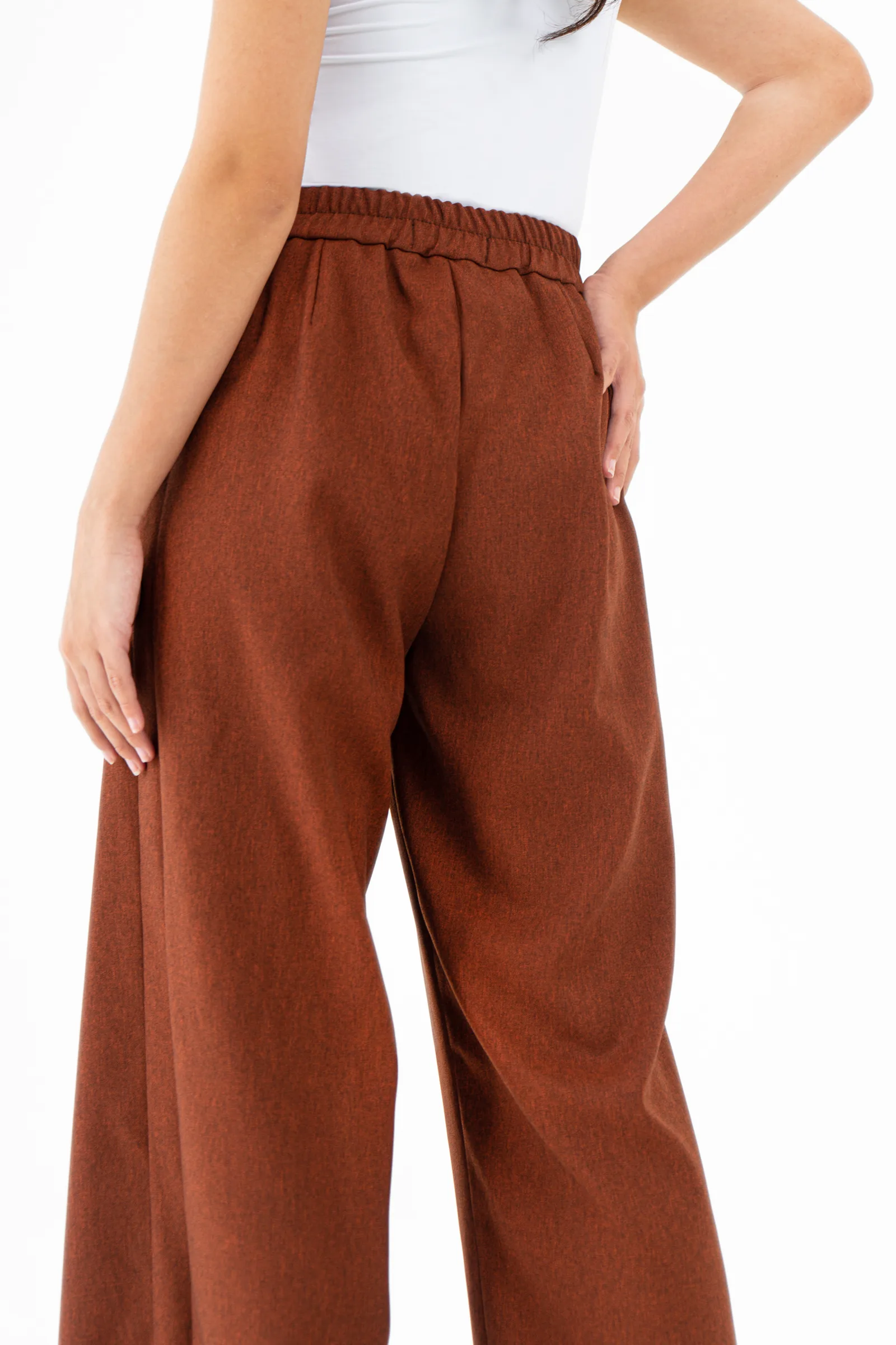 Brown Miranda Women Solid Pant, photo 3 of 5