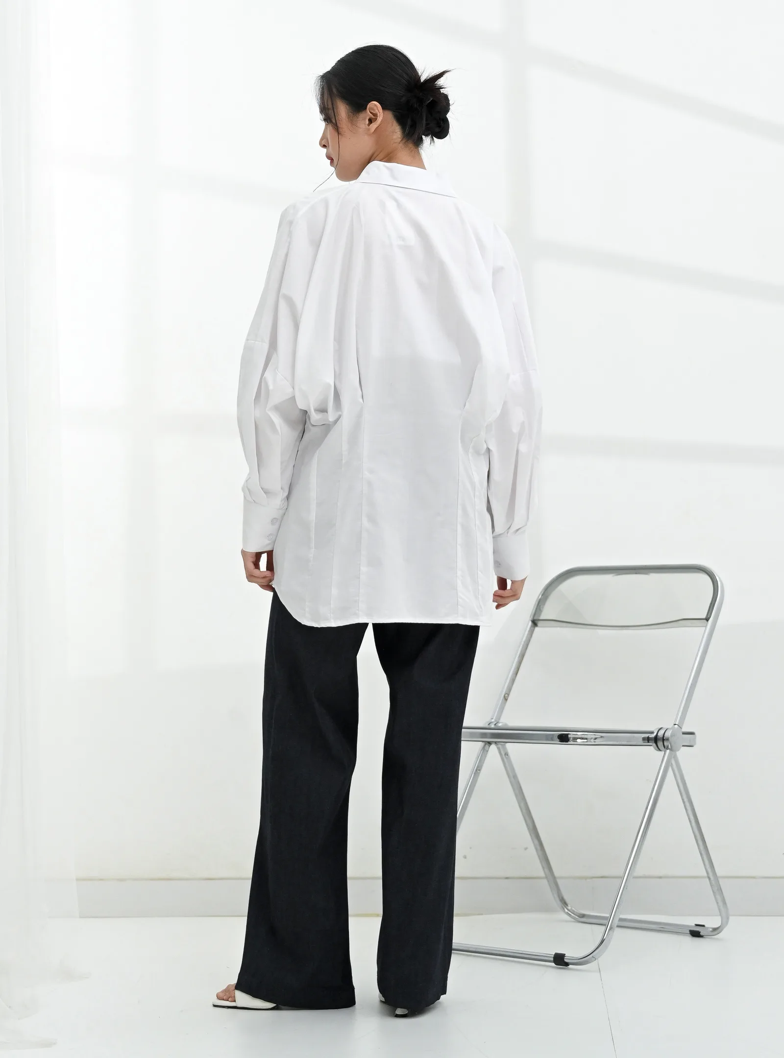 White Amelia Oxford Shirt, photo 4 of 6