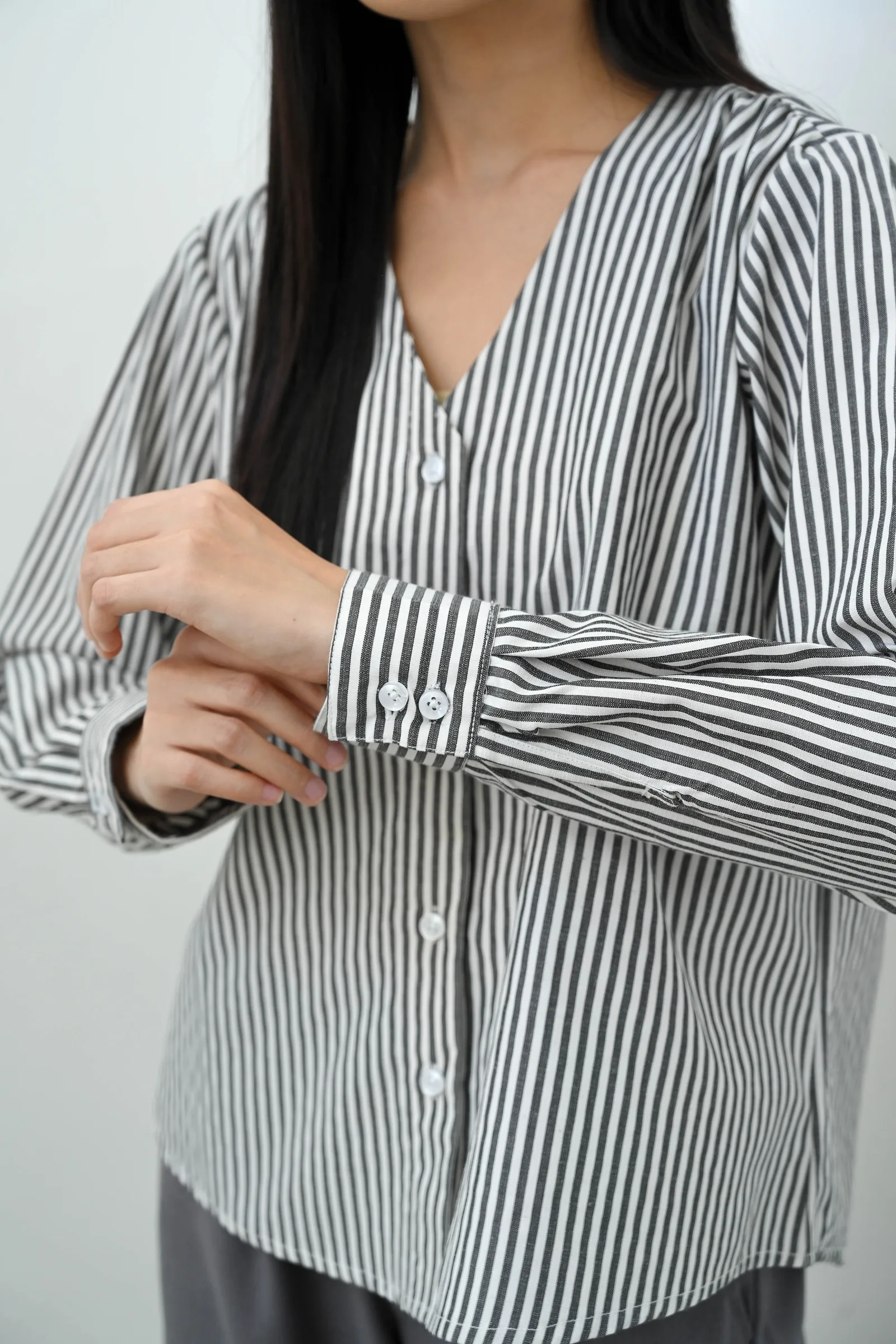 Black Kiya Stripe Shirt, photo 5 of 6