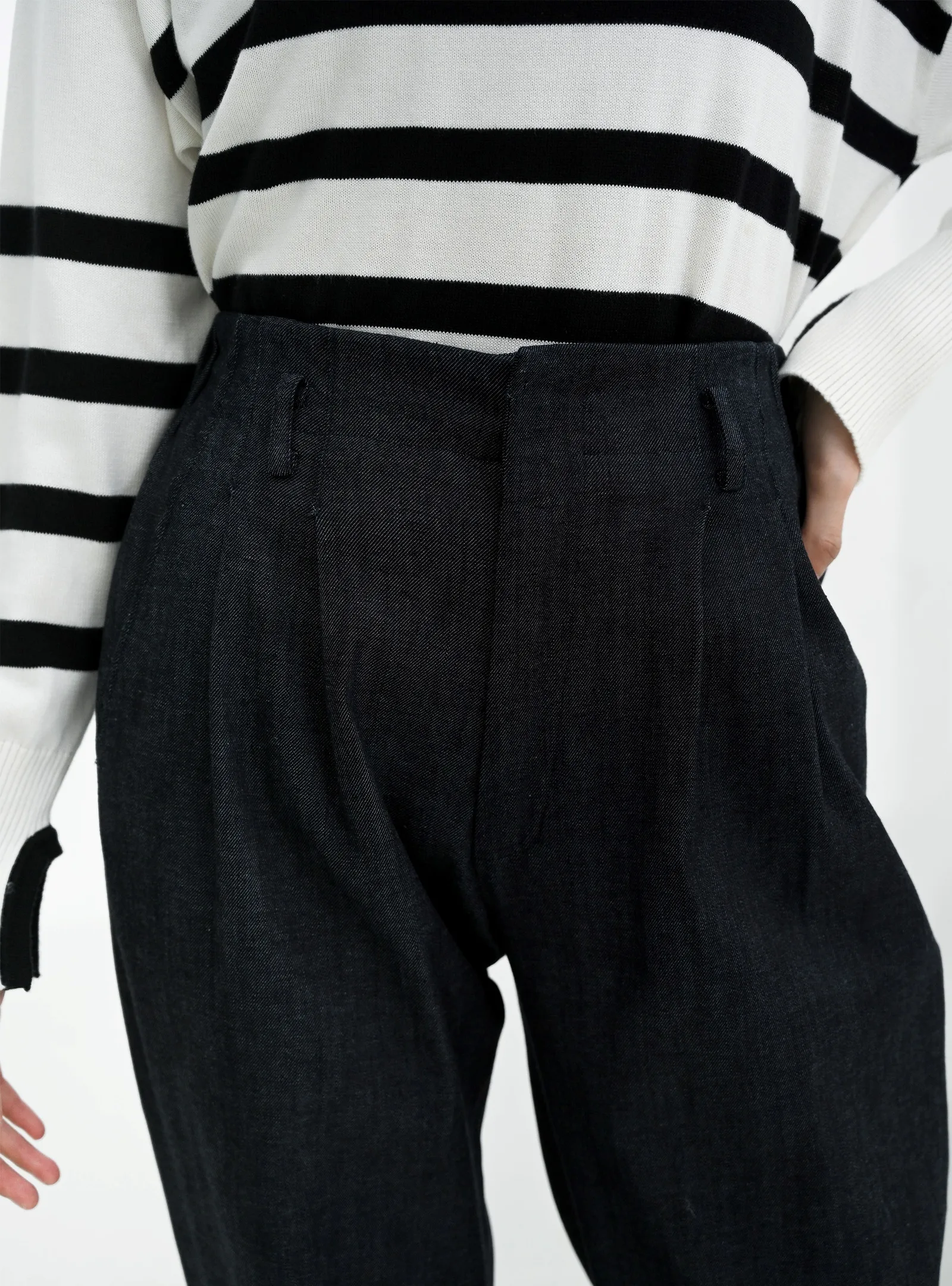 Navy Naomi Denim Pant, photo 4 of 6