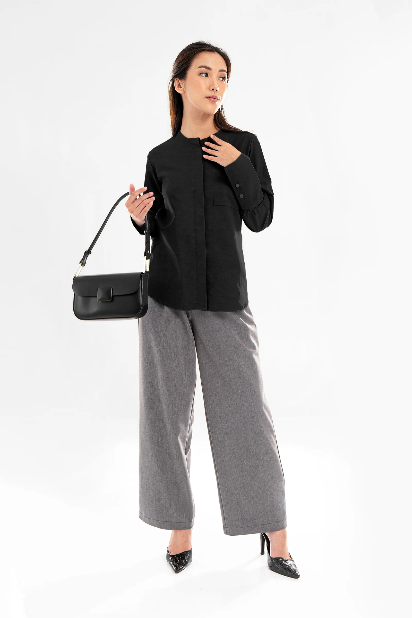 Black Lynda Oxford Shirt, photo 4 of 5