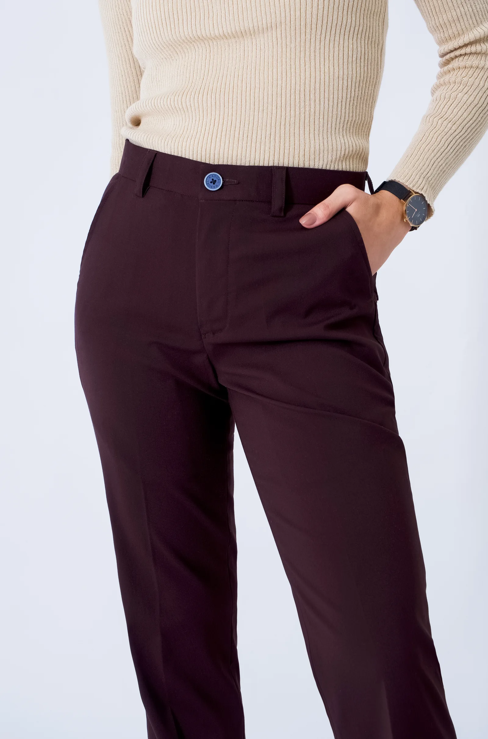 Maroon Daisy Pant, photo 3 of 5