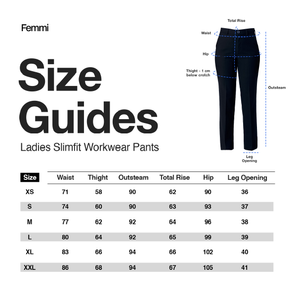 Size guide for Brown Daisy Pant